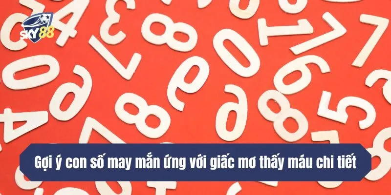 Gợi ý con số may mắn ứng với giấc mơ thấy máu chi tiết