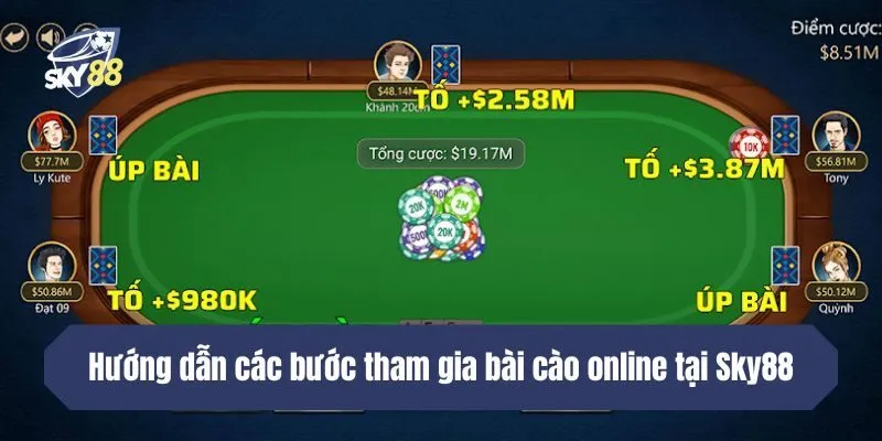 Hướng dẫn các bước tham gia bài cào online tại Sky88